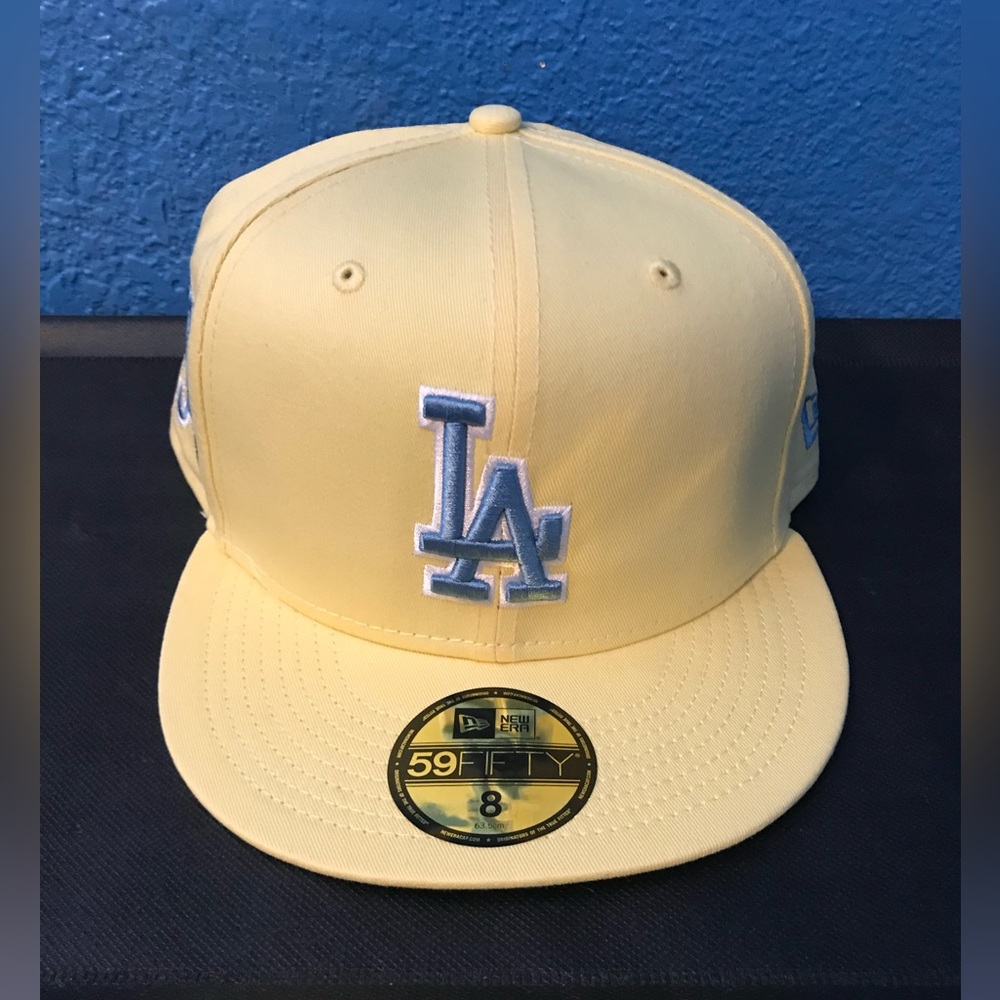 New Los Angeles Dodgers New Era 75th World Series Side Patch 59Fifty Fitted Hat